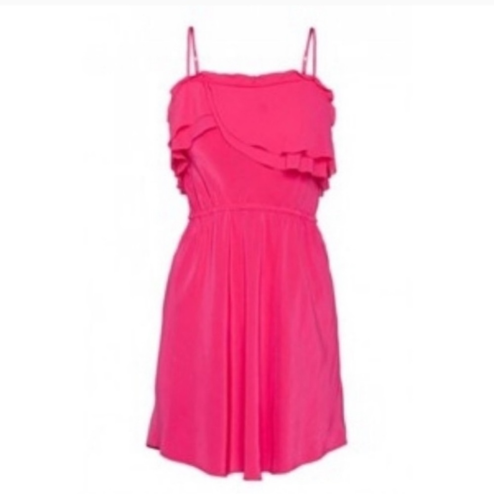 Aritzia Wilfred Emmanuel 100%silk mini dress pink s